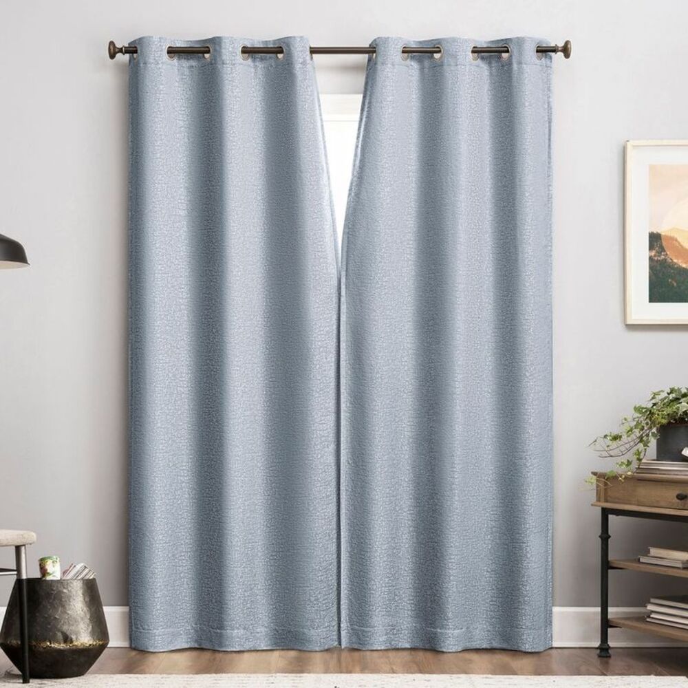Sun Zero - 1pc 72"x84" Sun Zero Serenity Abstract Magnetic Cl Chambray